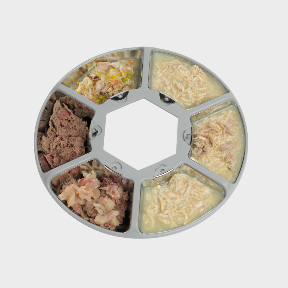 SoCool® Refrigerated Smart Feeder + 6 Pack Stainless Steel Inserts (silicone lids not included)